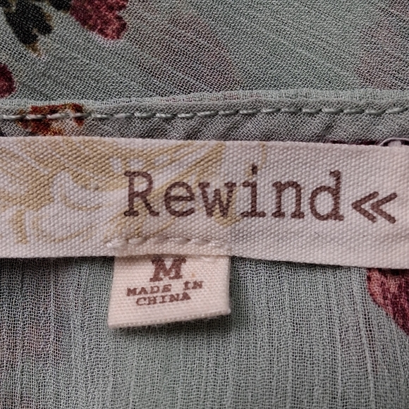 Rewind Open Floral Kimono/Cover Up   Size M - Picture 13 of 13